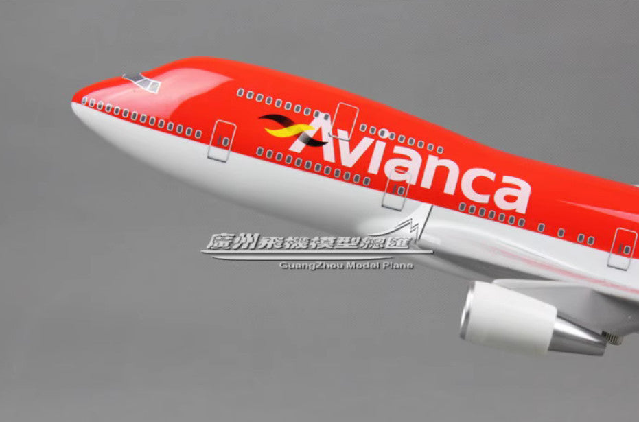 47CM 1:150 Avicanca BOEING 747-400 Passenger Airplane Resin Plane Aircraft Model