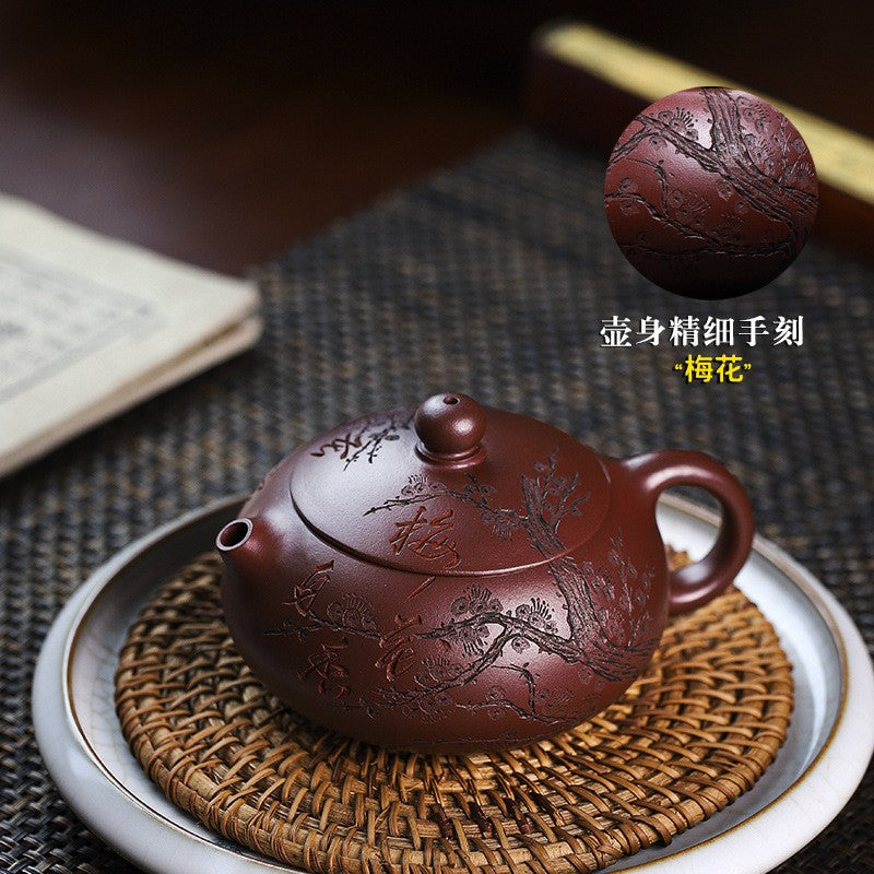 Yixing, China Handmade Purple Clay Pot Dark Fragrance Xishi Tea Making Set