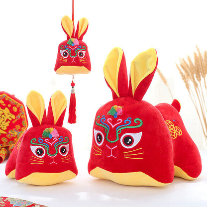 Rabbit Year Spring Festival Cute Doll Zodiac Plush Toy Chinese Traditional Gifts