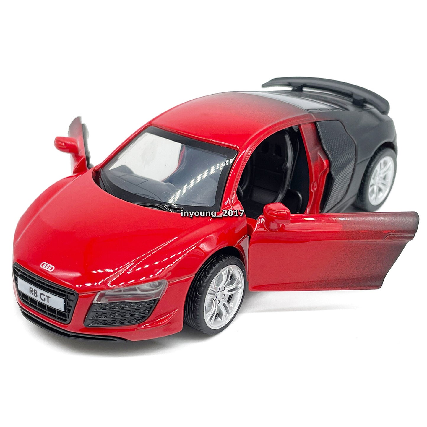 1/36 Audi R8 GT Model Car Diecast Toy Cars Metal Vehicle for Kids Adults Red