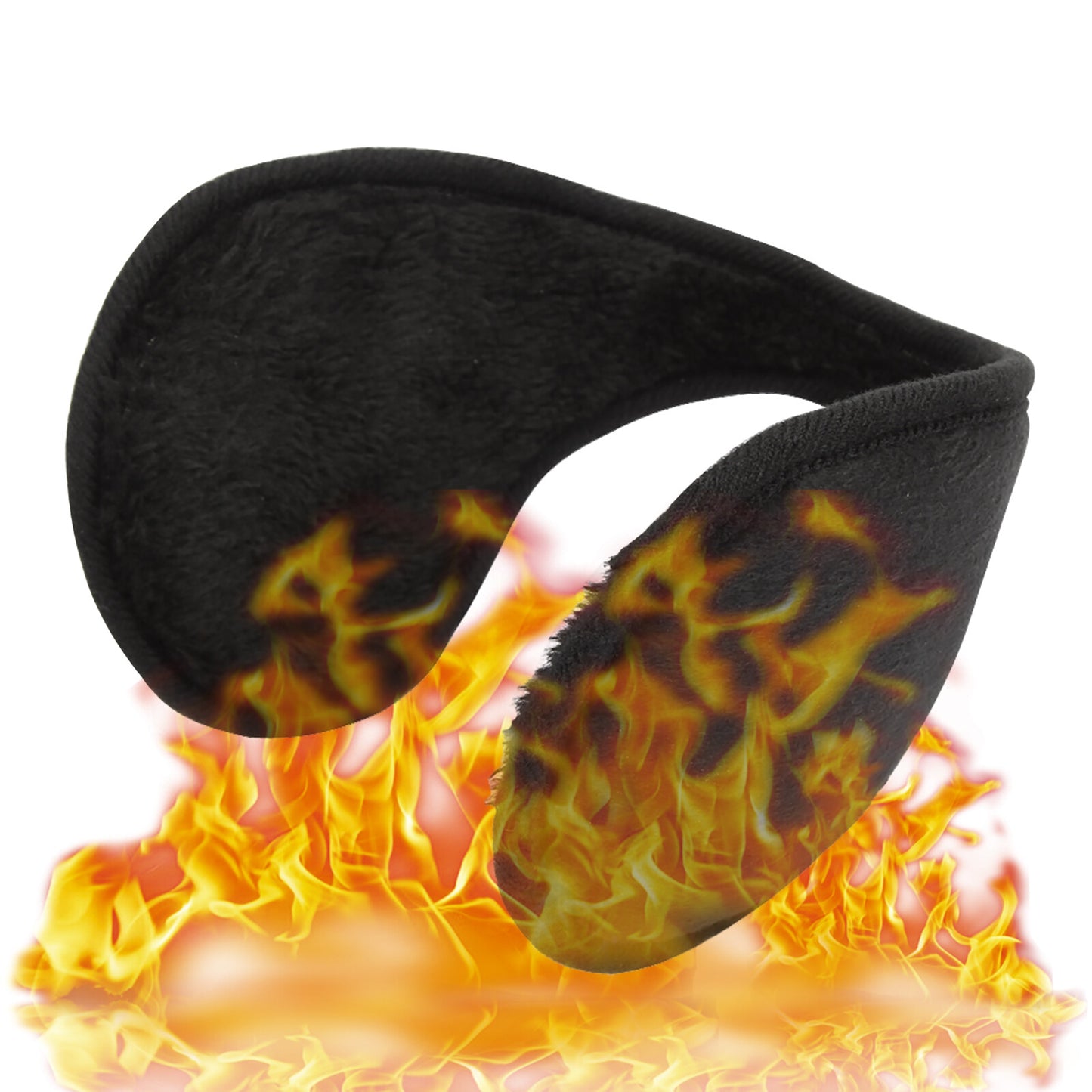 2xEar Muffs Winter Ear Warmers Fleece Earwarmer Mens Womens Behind the Head Band