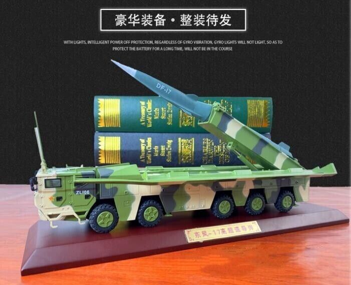 1:40 34CM DF-17 High-speed Ballistic Missile Launcher Truck Diecast Armor Model