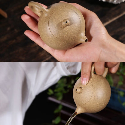 xishi pot marked ball shaped infuser holes yixing zisha duan clay tea pot 120ml