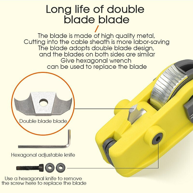 Optical Fiber Tool Longitudinal Stripper Cable Jacket Slitter KMS-K Cable Cutter