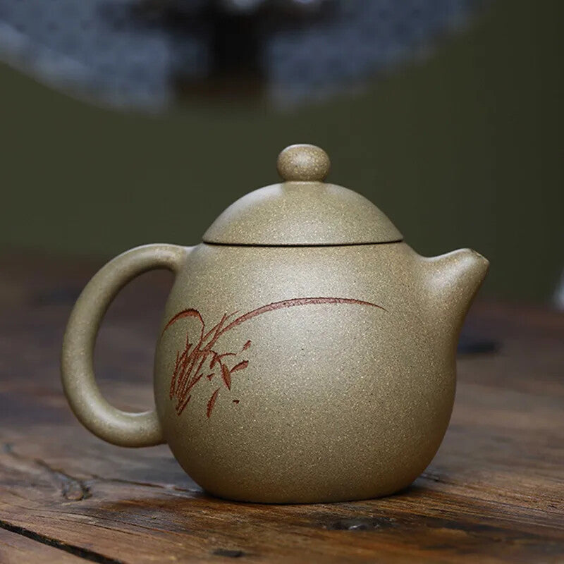 Yixing Purple Clay Teapots Raw Ore Section Mud Home Hand Painted Tea Kettle