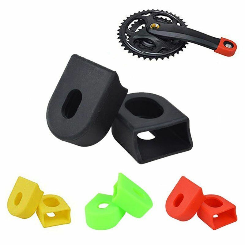Bike Crank Protector 2Pcs Bicycle Accessories MTB Road Carbon Crankset Silicone