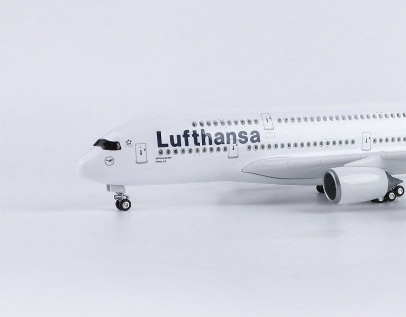 46CM 1:160 Lufthansa AIRBUS A380 Passenger Airplane Landing Gear Resin Model