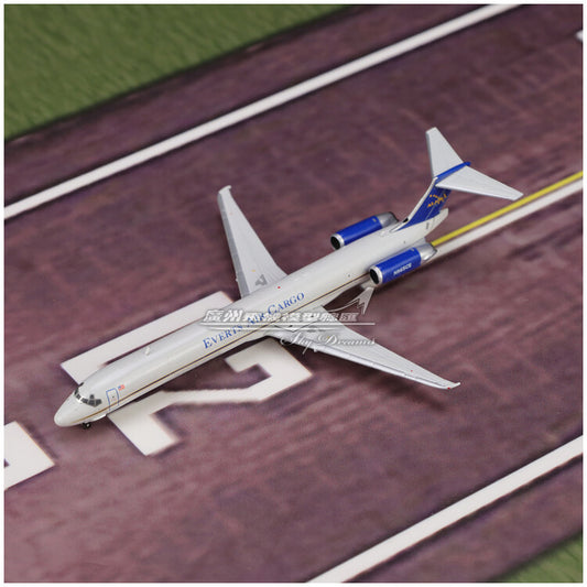 1:400 GeminiJets Everts Air Cargo McDonnell Douglas MD-80SF Plane Diecast Model