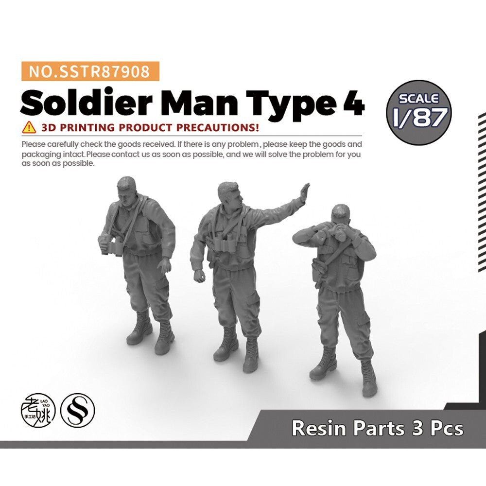 SSMODEL SSTR87908 1/87 Model Upgrade Parts Soldier Man Type 4