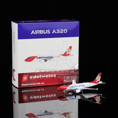 1:400 Phoenix Edelweiss AIRBUS A320 Passenger Airplane Diecast Aircraft Model