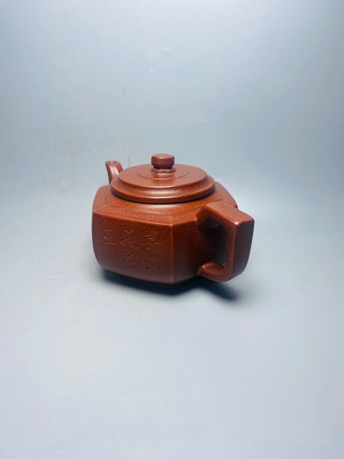 Chinese Yixing Zisha Clay Handmade Exquisite Teapot （六方雪花 底款：顾景舟）