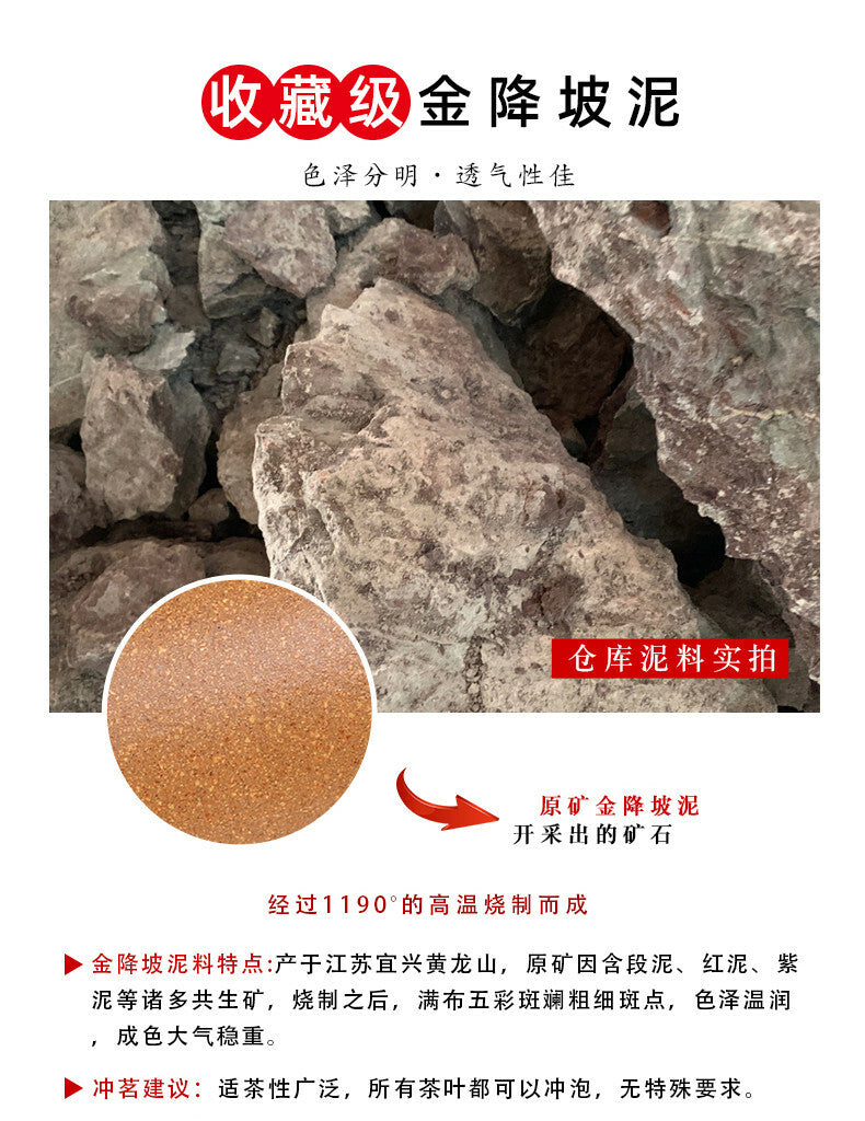 120cc chinese Yixing Handmade Zisha teapot JiangPo clay HanWa Hu Gongfu Tea