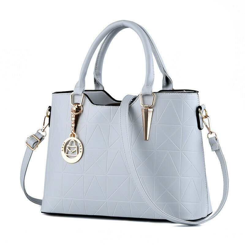 Women's Ladies Handbag PU Leather Tote Cross Body Shoulder Bag Purse Satchel Bag