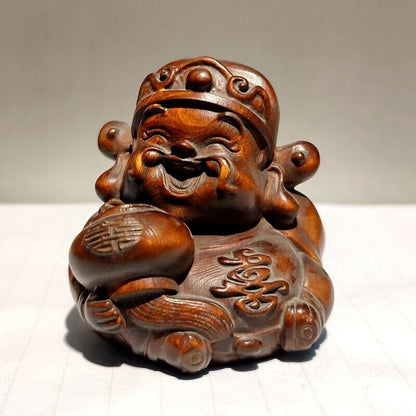 buddha home decor living room sculptures wood carved figures gift wooden statue