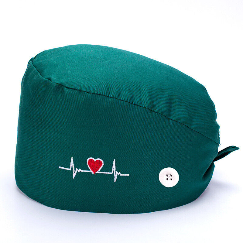 Surgical Cap Baotou Cap Doctor Hat Electrocardiogram Nurse Pure Cotton Buckle