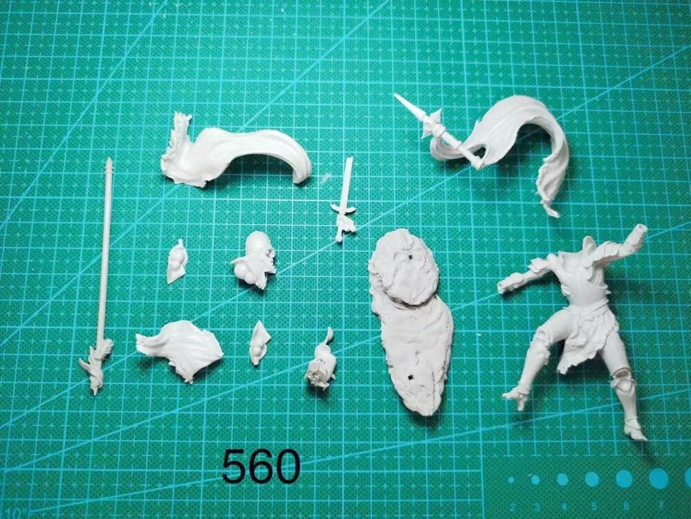 1/24 Resin Figure Model kit Fantasy Undead Warrior unassembled unpainted