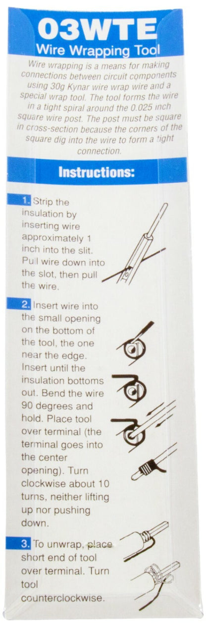 Wire Wrap Tool for 30-Gauge Wire - Strips, Wraps, and Unwraps