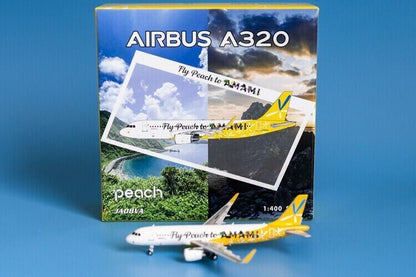 1:400 Phoenix Peach Aviation AIRBUS A320 Passenger Airplane Diecast Plane Model
