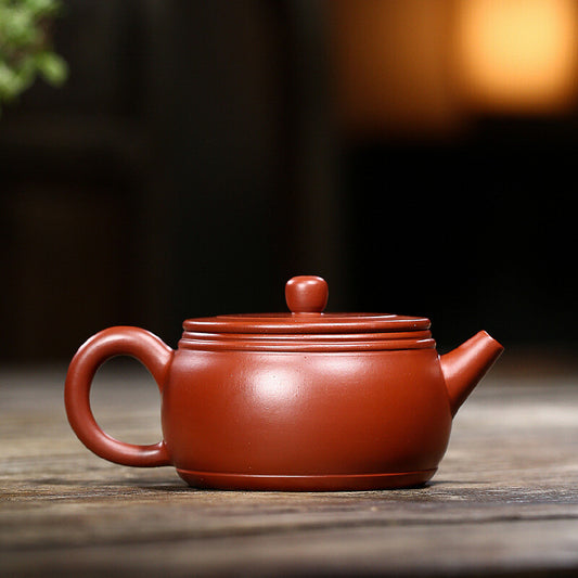 Collect Chinese Yixing Zisha Pottery Clovershrub Clay 180ML Mesh Teapot 井栏 5