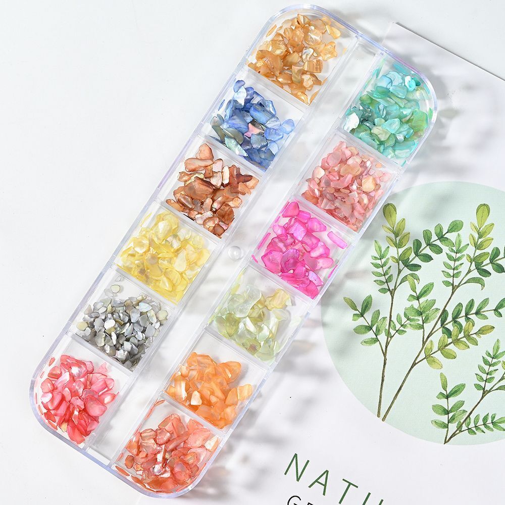Nail Art Decor 3D Irregular Abalone Natural Sea Shell Stones DIY Accessory 1 Box
