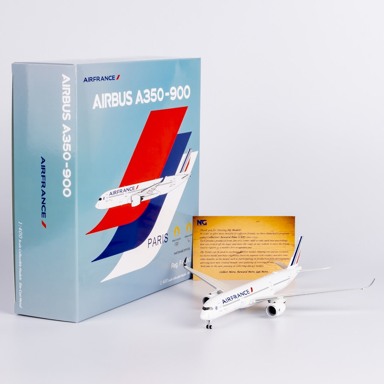 1:400 NG Models Air France Plane A350-900 Paris Livery Diecast Aircraft Model