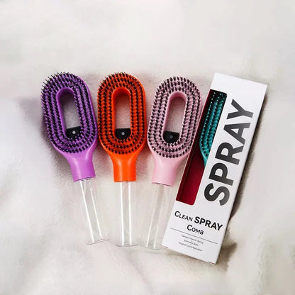 2-in-1 Detangling Spray Comb, Styling Comb, Anti-Frizz Spray Comb