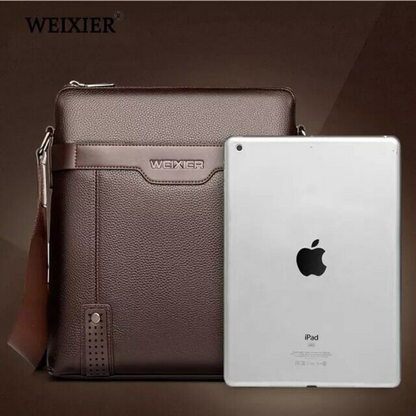 Leather pu Men Crossbody Handbag Messenger Fashion Business Mens Shoulder Bag