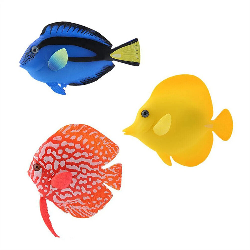 Aquarium Decoration Silicone Artificial Luminous Fish Tank Landscape Accessories