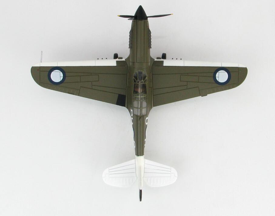 HM P-40N Angry Bee BU-O Lt. Ken Goldring 80 Squadron 1/72 diecast plane model