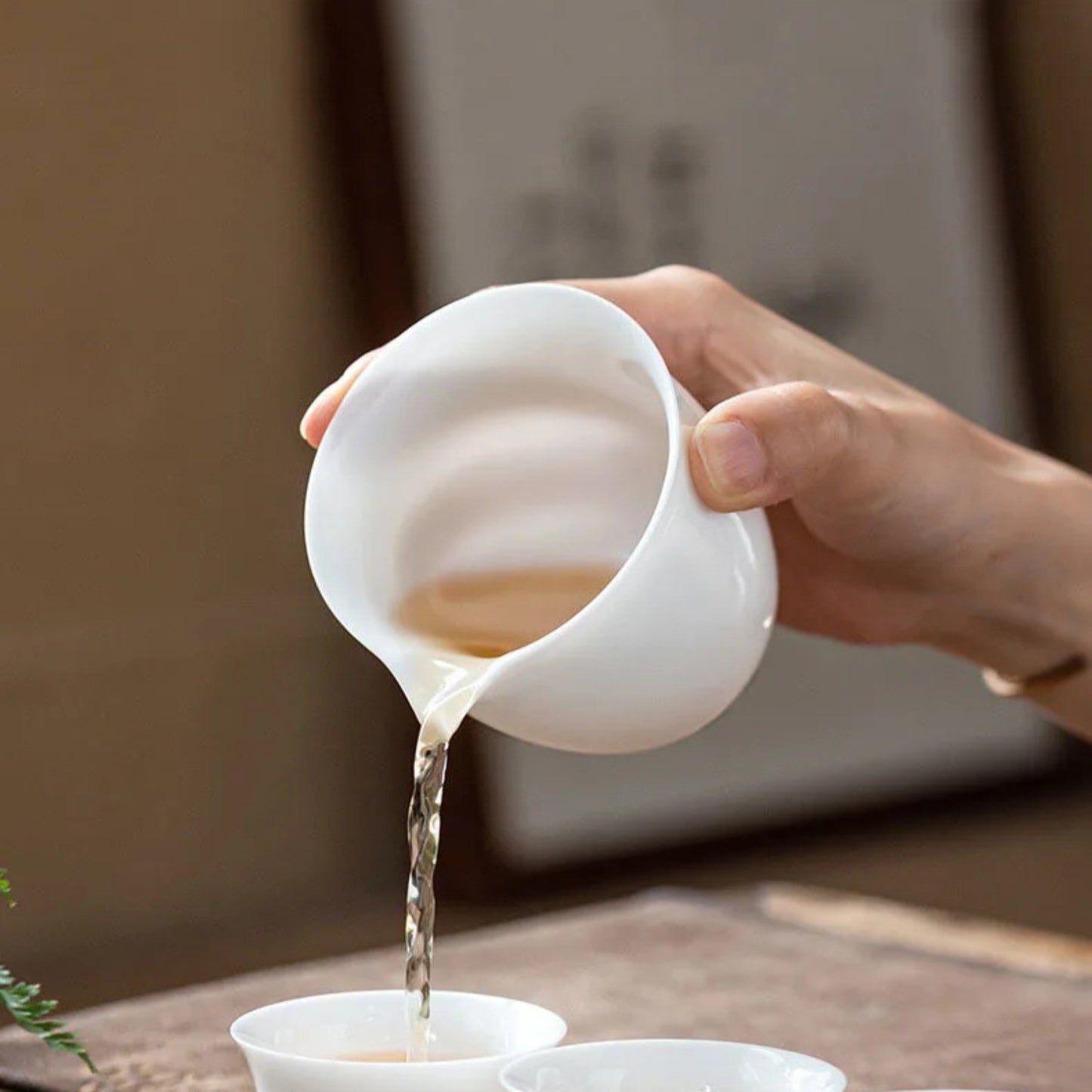 White Porcelain Fairness Cup 200ml 6.8oz Ceramics Kung Fu Tea Set Tea Ceremony