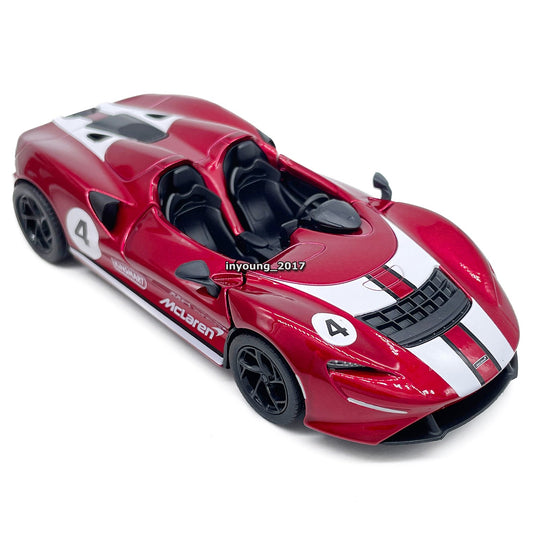 1/36 Scale McLaren Elva Model Car Diecast Toy Cars Boys Toys for Kids Gifts Red