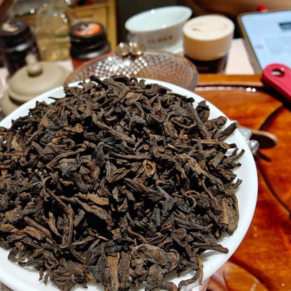 300g Yunnan 1988 Old Ban Zhang Mellow Aroma Pu'er Tea Ripe Tea Loose Tea