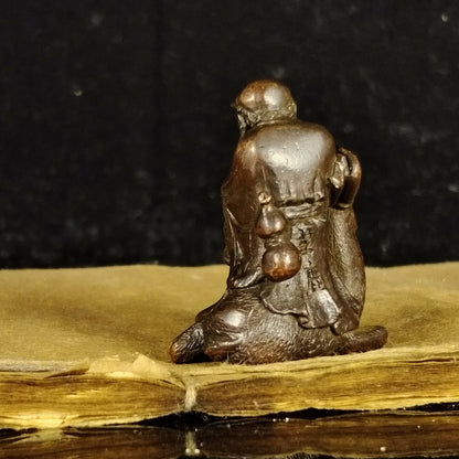 Antique Bronze Color Eighteen Luohan Deer Luohan Tea Pet OrnamentChinese