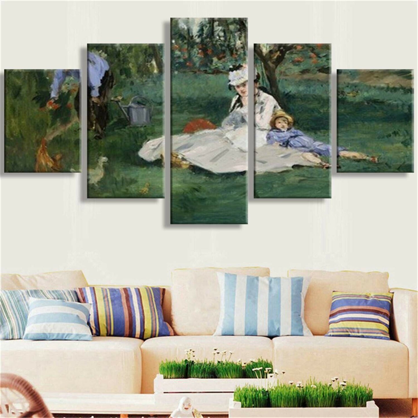 5 Piece Family Party Canvas Wall Art Poster HD Picture for Living Room Unframed