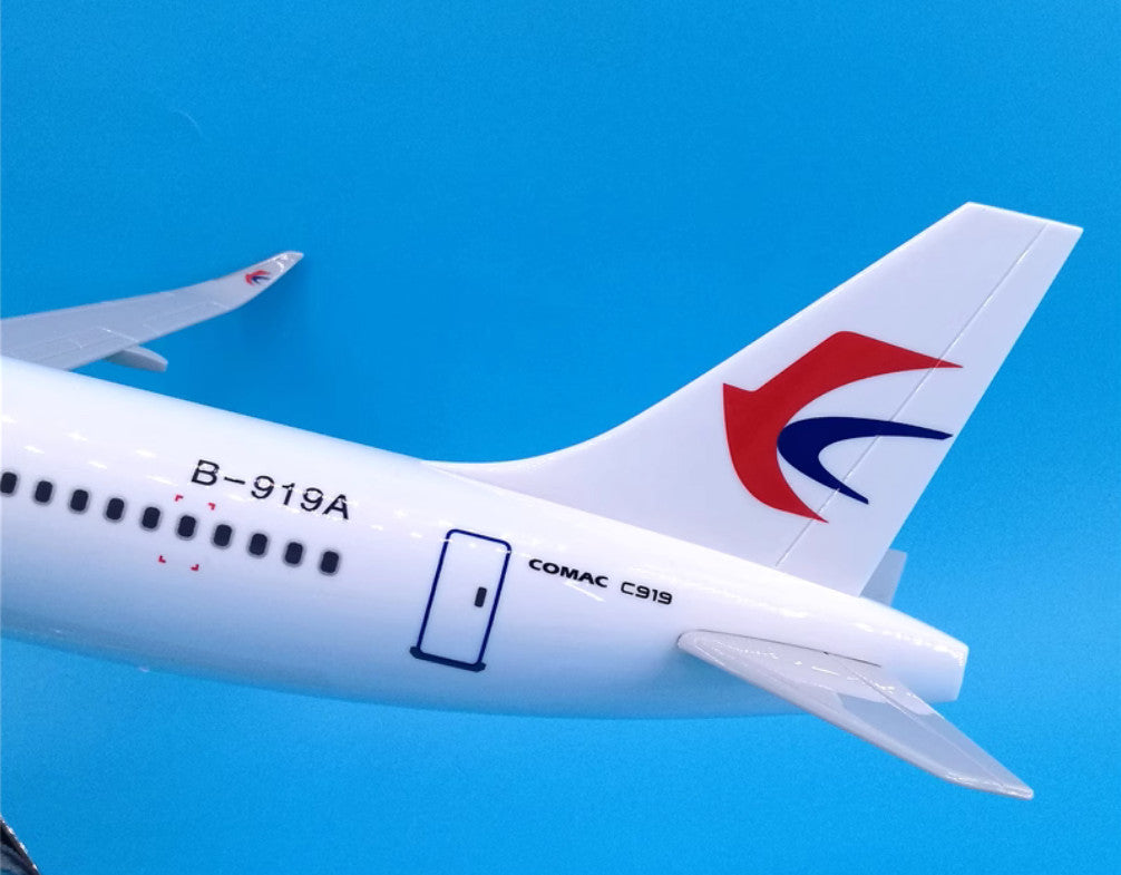 47CM CHINA EASTERN COMAC C919 B-919A Passenger Airplane Resin Aircraft Model