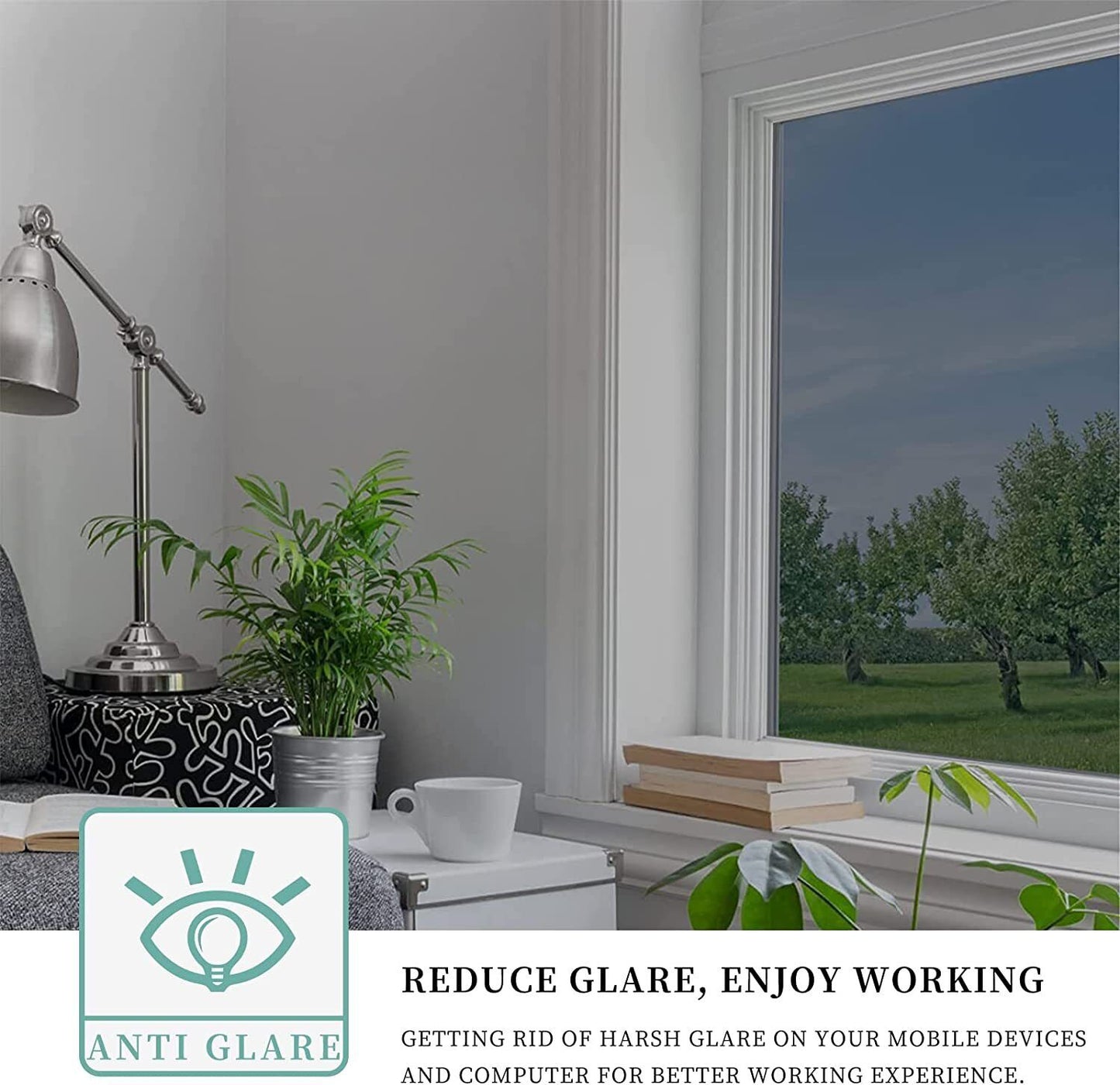 One Way Mirror Window Film Tint Static Cling Reflective Glass for Home