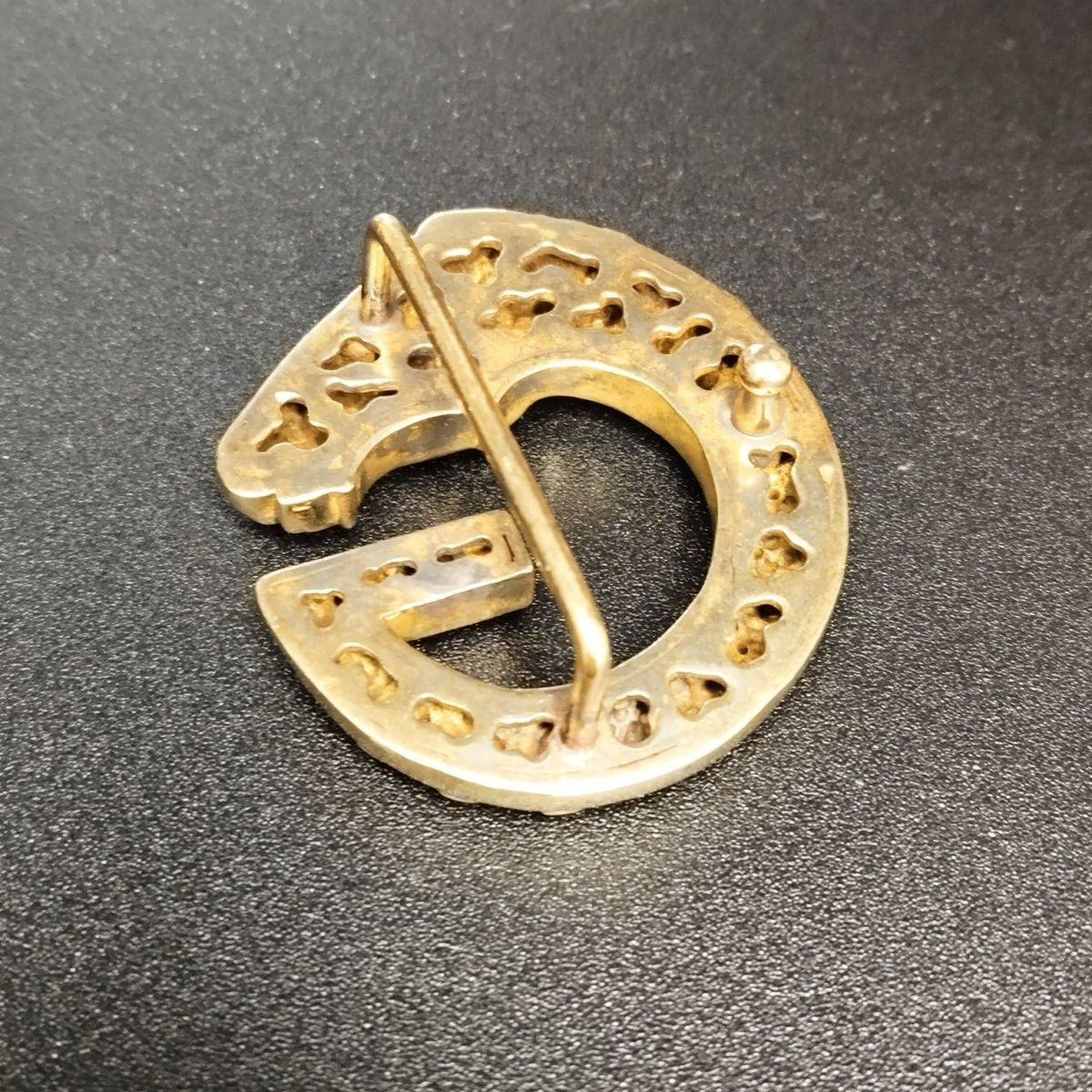 Ethnic Style Pure Copper Belt Buckle 4mm Exquisite Carved Dragon Head Buckle