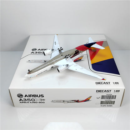 1:400 JC Wings ASIANA AIRLINES AIRBUS A350-900 Airplane Diecast Aircraft Model