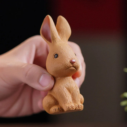 Lovely Rabbit Purple Clay Tea Pets from Yixing
