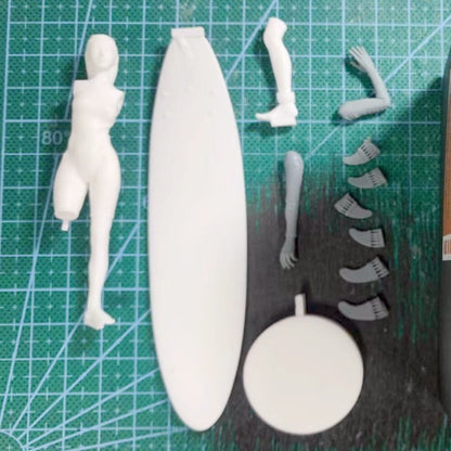 1/20 resin figure model kit Modern Surfer Girl Unassembled Unpainted