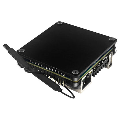 Aluminum + Acrylic Cooling Shell Passive Heatsink Case For Orange Pi Zero 2