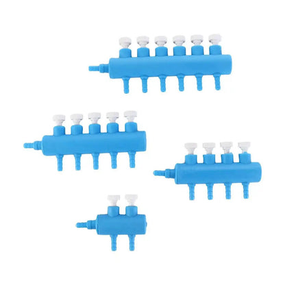 Aquarium Air Control Valves 2-6 Ways Plastic Fish Tank Split-Flow Air Pump Tools