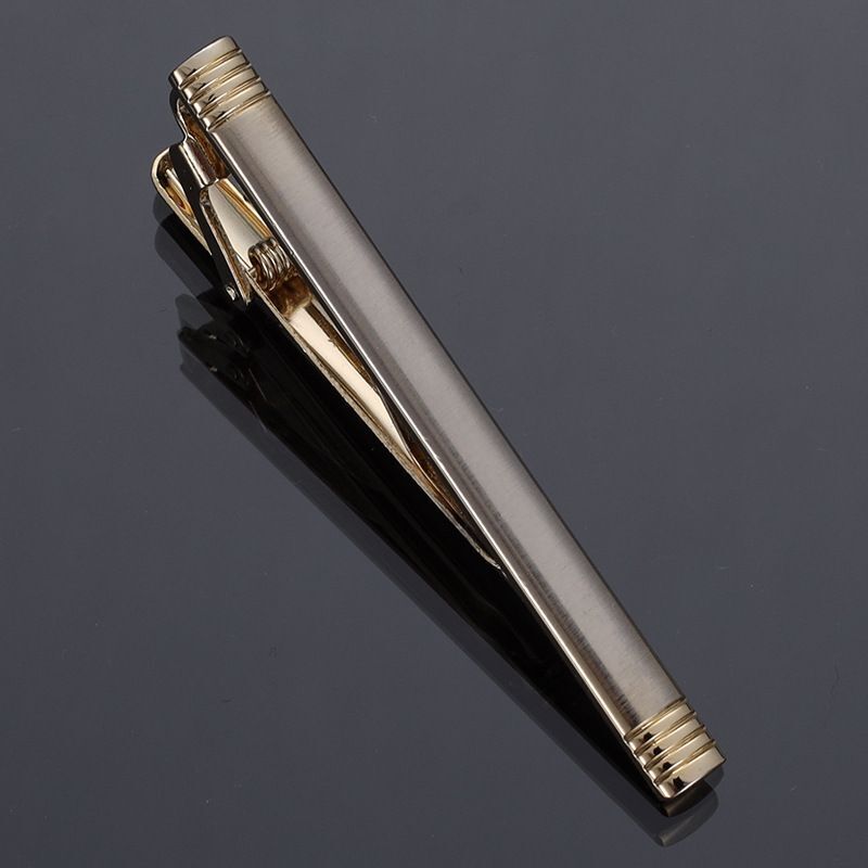 Men Business Necktie Clips 5.5cm Metal Ties Classic Simple Fashion Clasp Jewelry
