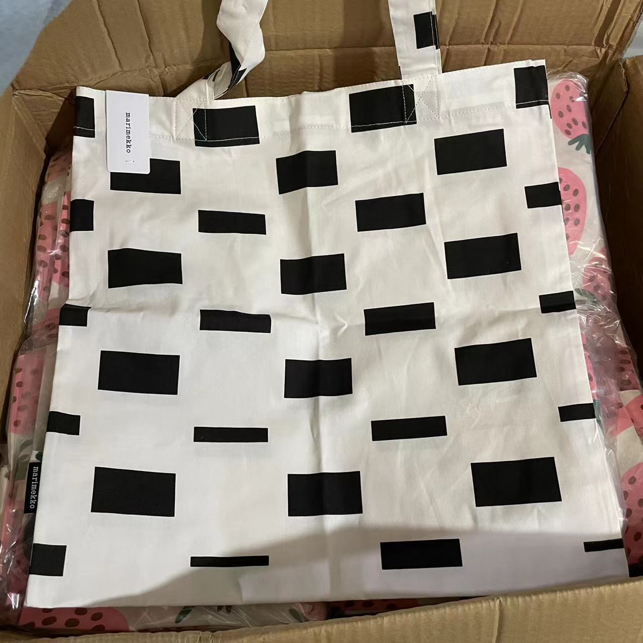 Fashion Colorful Elegant Canvas Unikko Poppy Tote Bag,Shopping Bag For Her