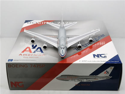 NG MODEL for AMERICAN for BOEING B747SP LUXURYLINER N601AA 1/400 Aircraft Model