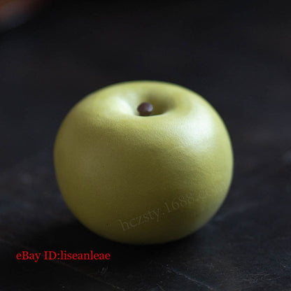 Color Change Tea Pet Apple Design Purple Clay Yixing Zisha Tea Play Small China