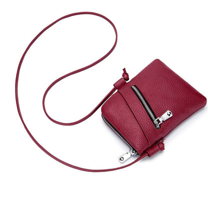 Genuine Leather Shoulder Crossbody Bags Small Handbag Crossbody Purse Polyester