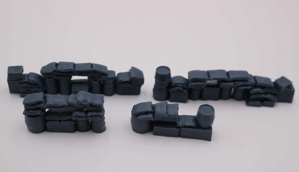 1/72 Resin Scene Model Barricade Roadblock Cover Scene Ornament