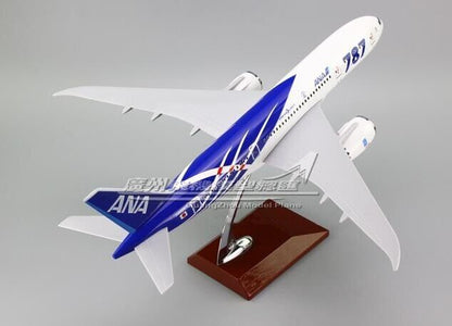 43CM ANA DREAM LINER BOEING 787 JA802A Passenger Airplane Resin Aircrarft Model