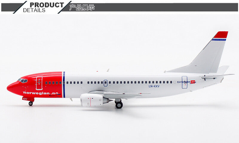 1:200 JC Wings Norwegian BOEING B737-300 Passenger Plane Diecast Aircraft Model
